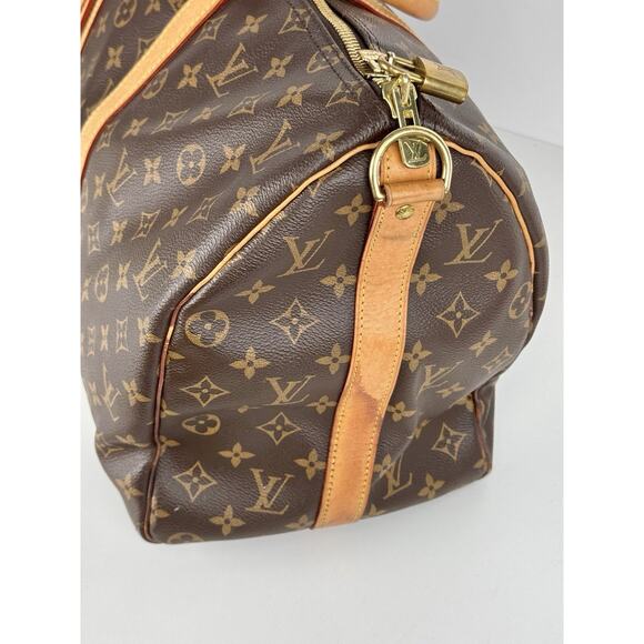 Louis Vuitton Keepall 45 Brown Canvas Duffle Bag - Picture 7 of 16